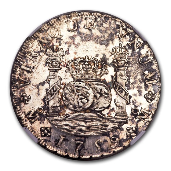 1808 Mo-TH Mexico Silver 8 Reales Ferdinand VI MS-61 NGC 1808 Mo-TH Mexico Silver 8 Reales Ferdinand VI MS-61 NGC